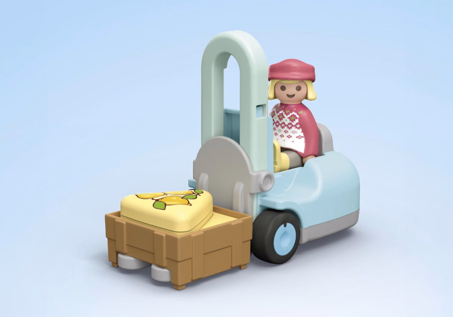 JUNIOR: Bio-Marktstand & Gabelstapler