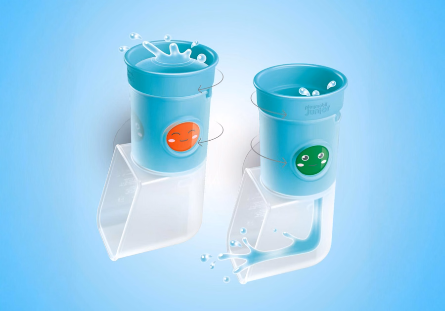 JUNIOR AQUA: Wassertank mit Rutsche zum Schütten und Spielen
