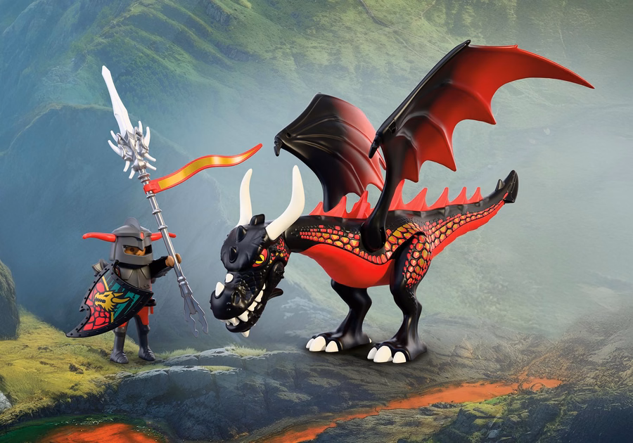 Schwarzer Drache